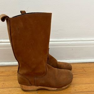 Sven Original Clog Boots Brown Leather EU 41 USA